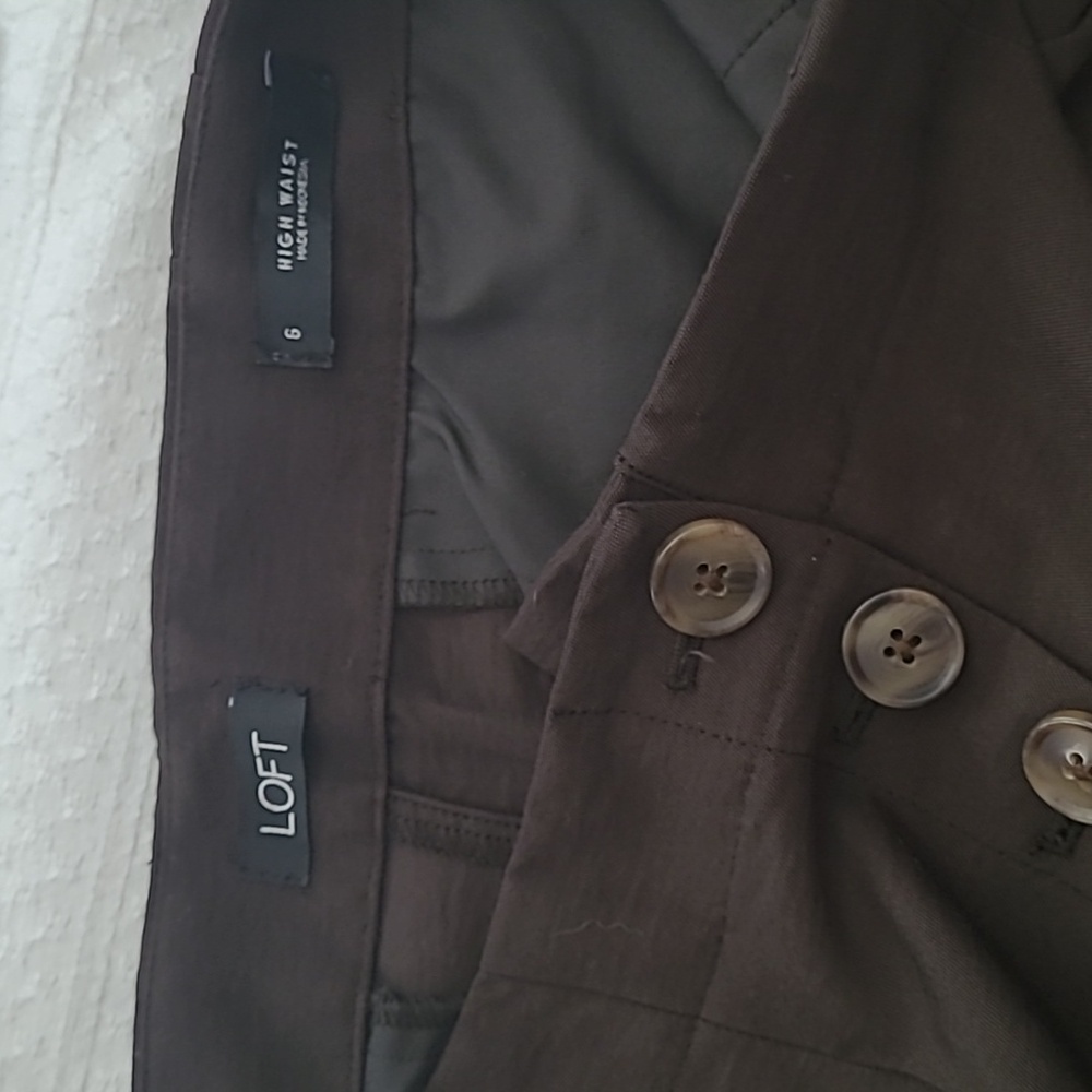 LOFT cropped wide leg pants - Picture 7 of 8